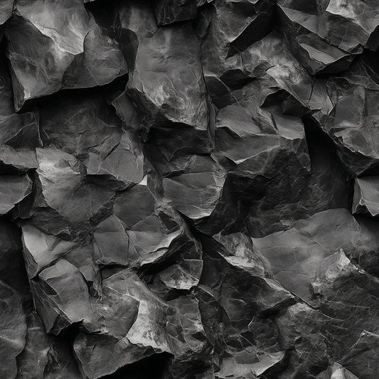 Schwarze Steinoptik-Tapete in edler Obsidian-Anmutung PVC-frei & selbstklebend für unkomplizierte Anwendung Design-Highlight von PCC FoliaConcept für starke Räume