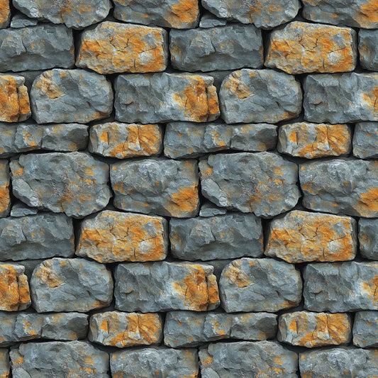 Feldsteinmauer-Tapete mit rustikaler Natursteinoptik Selbstklebend, PVC-frei & besonders authentisch Für charmante Raumgestaltung – mit PCC FoliaConcept