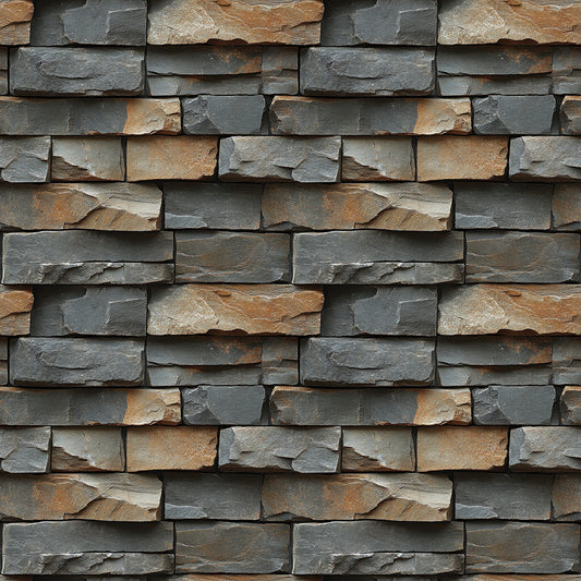 Tapete mit moderner Schichtstein-Optik PVC-frei, selbstklebend & langlebig Struktur & Stil für moderne Innenräume – by PCC FoliaConcept