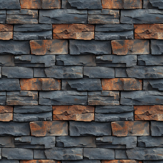 Schichtstein-Tapete mit vulkanischem Flair & starker Struktur Selbstklebend & PVC-frei Premiumqualität von PCC FoliaConcept – markant & edel