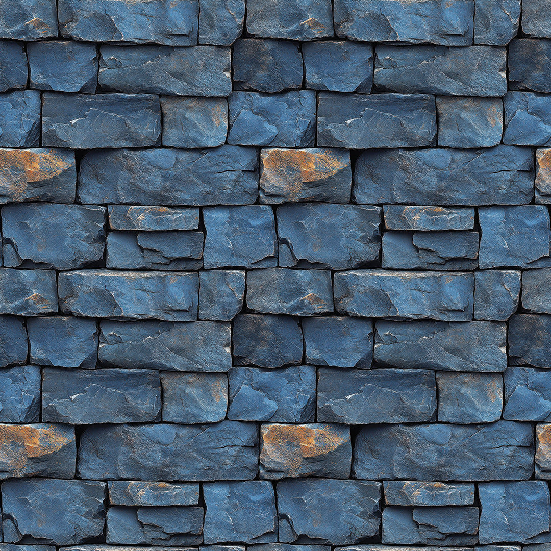 Selbstklebende Tapete in kräftiger Blauschiefer-Optik PVC-frei, langlebig & modern Exklusives Design von PCC FoliaConcept für urbane Raumkonzepte