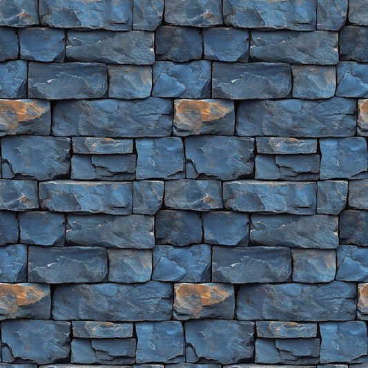 Selbstklebende Tapete in kräftiger Blauschiefer-Optik PVC-frei, langlebig & modern Exklusives Design von PCC FoliaConcept für urbane Raumkonzepte