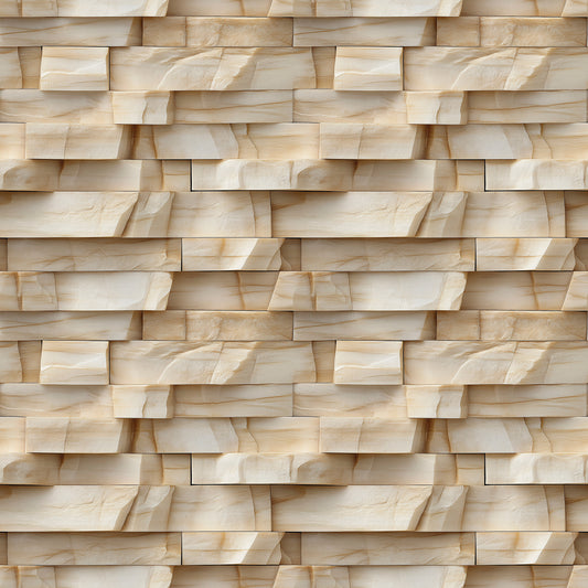 Helle Natursteinoptik mit plastischer Quaderstruktur PVC-frei, selbstklebend & langlebig Designstatement von PCC FoliaConcept für moderne Raumgestaltung