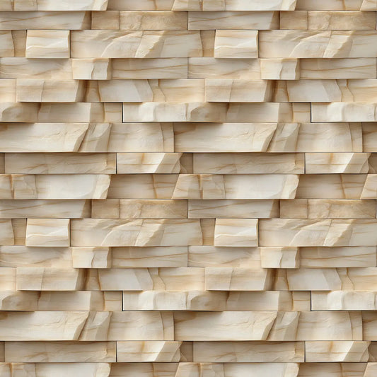 Helle Natursteinoptik mit plastischer Quaderstruktur PVC-frei, selbstklebend & langlebig Designstatement von PCC FoliaConcept für moderne Raumgestaltung