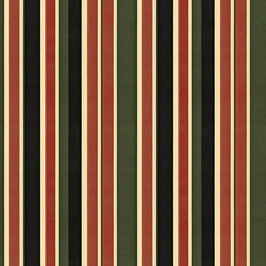 Streifentapete – Waldgrün Retro – Detailansicht Oberfläche und Textur