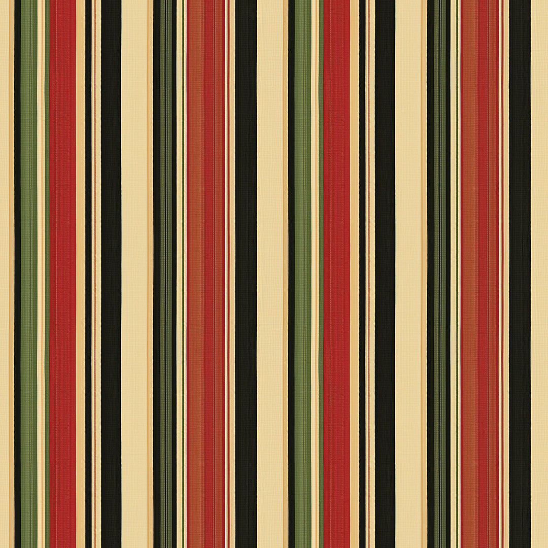 Lieferzeit 2–4 Tage Bunte Retro-Streifen in Creme, Rot & Grün Fröhlich & lebendig Selbstklebend & PVC-frei – by PCC FoliaConcept