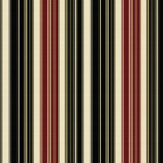 Streifentapete – Tiefrot & Waldgrün – Detailansicht Oberfläche und Textur