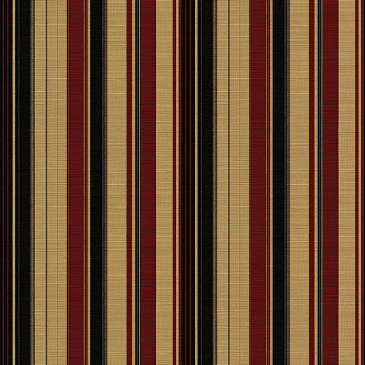 Streifentapete – Gold & Bordeaux – Detailansicht Oberfläche und Textur