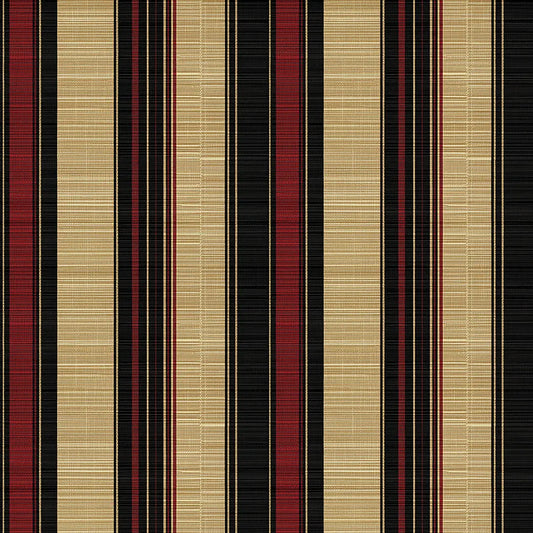 Streifentapete – Gold & Schwarz – Detailansicht Oberfläche und Textur