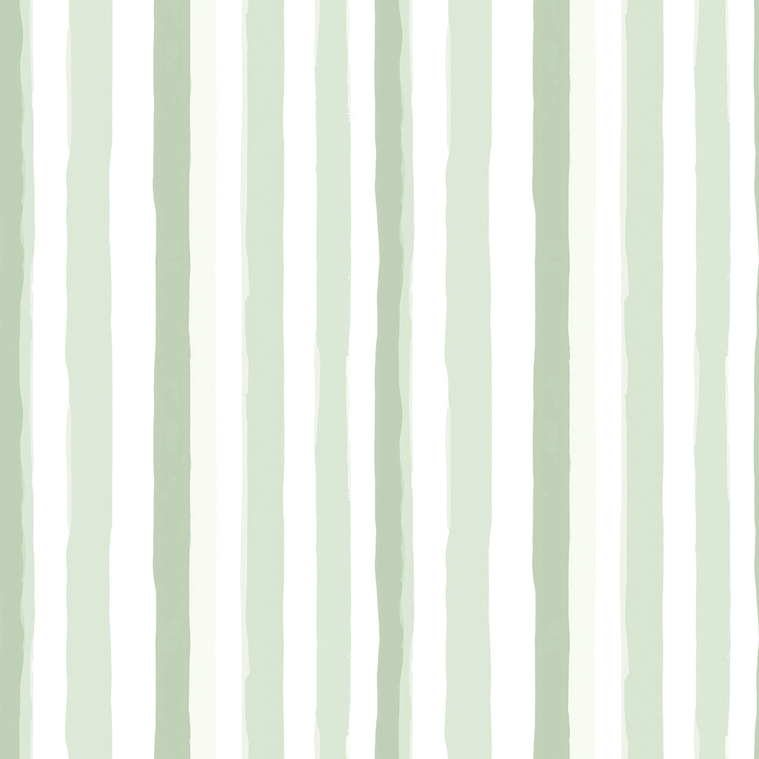 Lieferzeit 2–4 Tage Vertikale Streifen in Salbei & Weiß Frisch & modern Selbstklebend & PVC-frei – by PCC FoliaConcept
