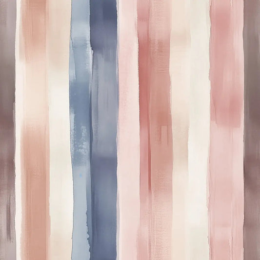 Streifentapete – Rosa-Blau Aquarell – Detailansicht Oberfläche und Textur