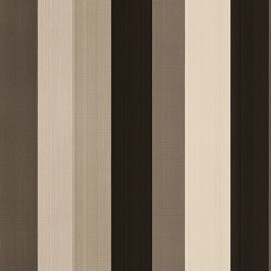 Streifentapete – Braun & Beige – Detailansicht Oberfläche und Textur