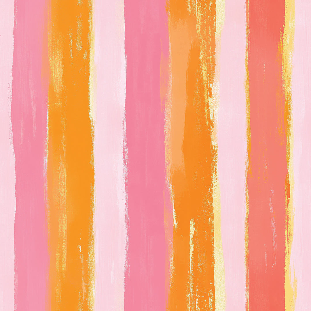 Pink-Orange Streifen  Fröhlich & farbenstark  Selbstklebend & PVC-frei – by PCC FoliaConcept