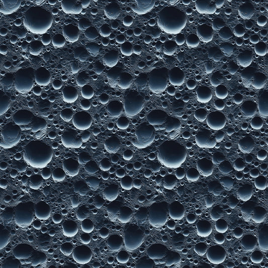 3D-Weltraum-Optik in dunkler Kratertextur Eindrucksvolle Tiefe & mystischer Look Selbstklebend & PVC-frei – made by PCC FoliaConcept!