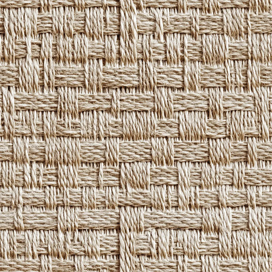 Strukturtapete Geflochtenes Rattan Detailansicht – Naturbeige, Strohgelb, helles Karamell, Sandbraun, selbstklebend