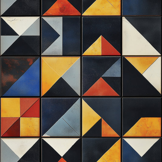 Gestalte deine Küche neu! Modern & kraftvoll Retro-geometrischer Stil Selbstklebend & PVC-frei – by PCC FoliaConcept