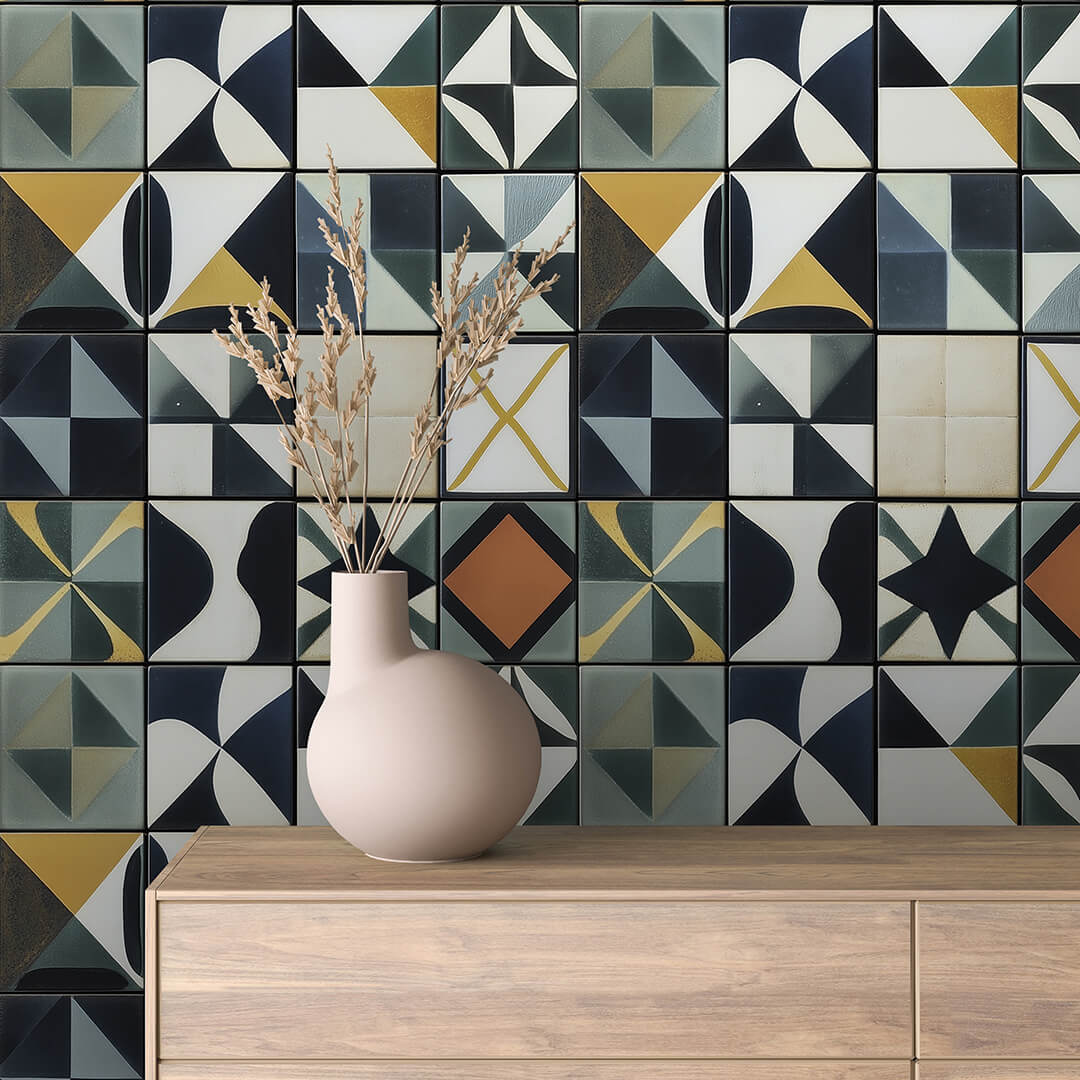 Geometrische Muster Modern & künstlerisch Selbstklebend & PVC-frei – by PCC FoliaConcept