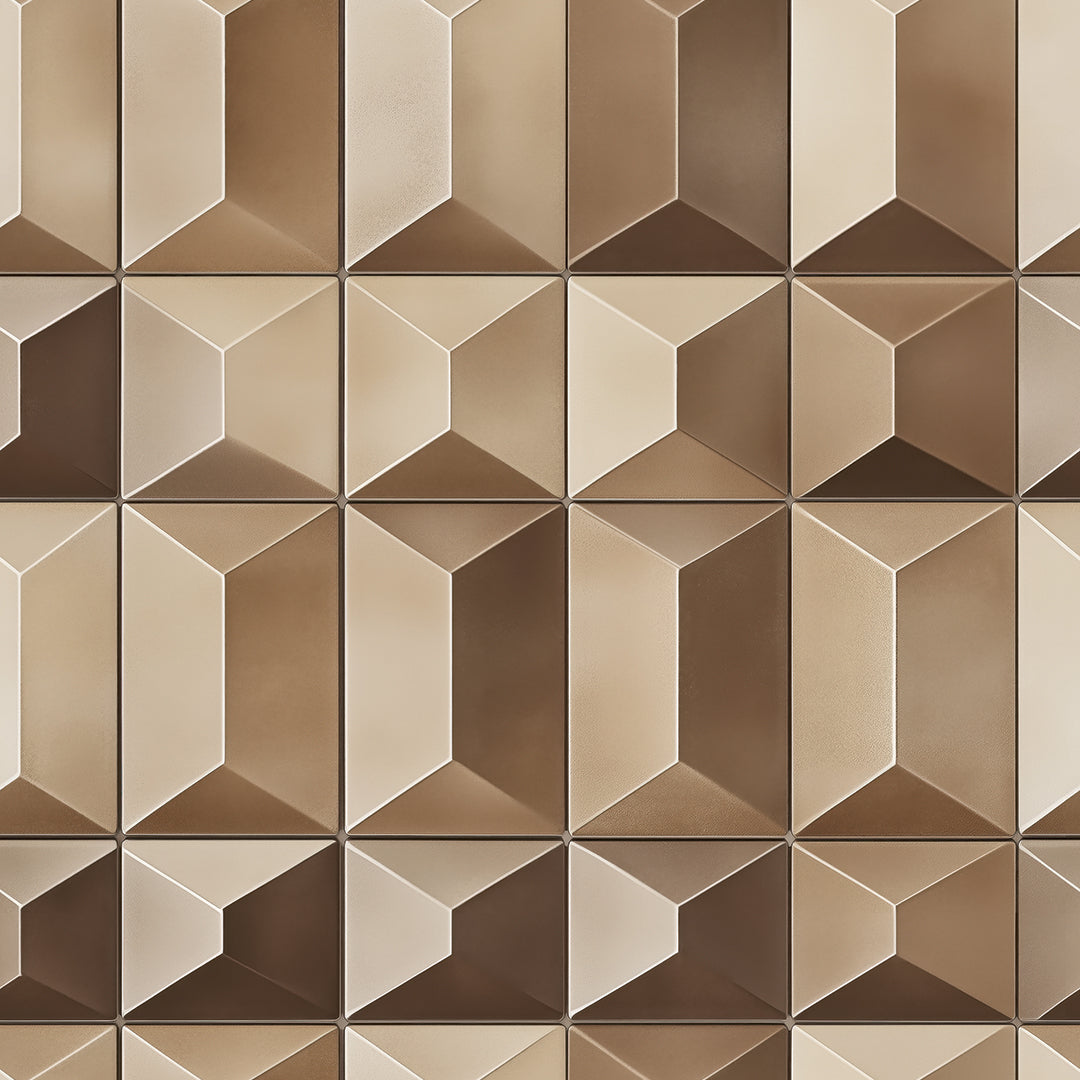 Facettenoptik mit 3D-Tiefe Warm & elegant Selbstklebend & PVC-frei – by PCC FoliaConcept