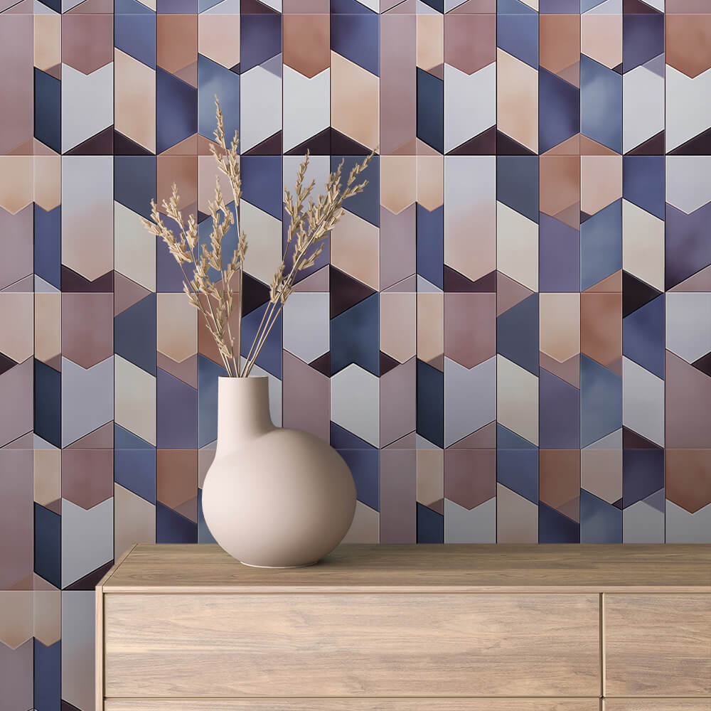Facettenoptik mit 3D-Tiefe Warm & elegant Selbstklebend & PVC-frei – by PCC FoliaConcept