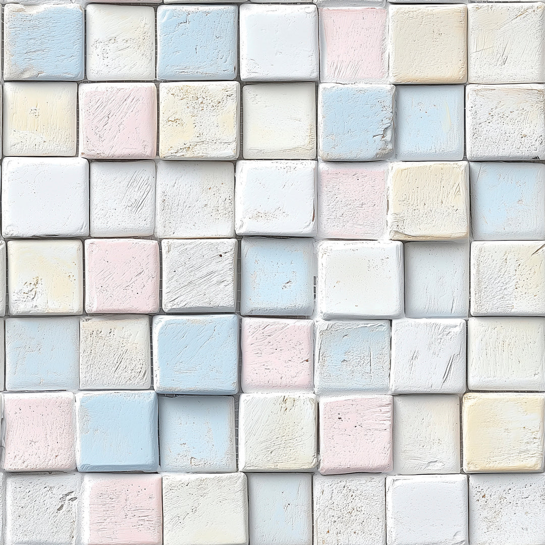 Sanfter 3D-Würfel-Look Ruhige Pastellpalette Selbstklebend & PVC-frei – by PCC FoliaConcept