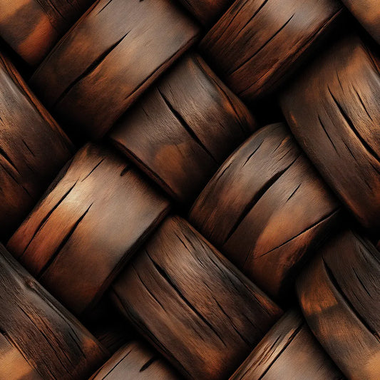 WOOD 0042 – markante Holzstruktur in diagonaler 3D-Optik. Ausdrucksstarke Wandgestaltung mit warmem Walnusston für edle Raumkonzepte.