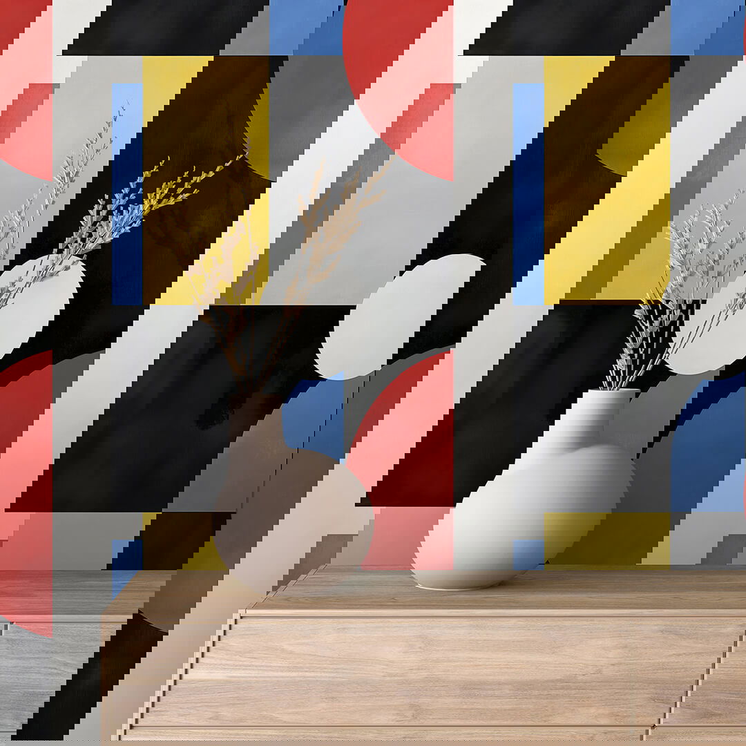 Buntes Modern Art Muster Geometrisch