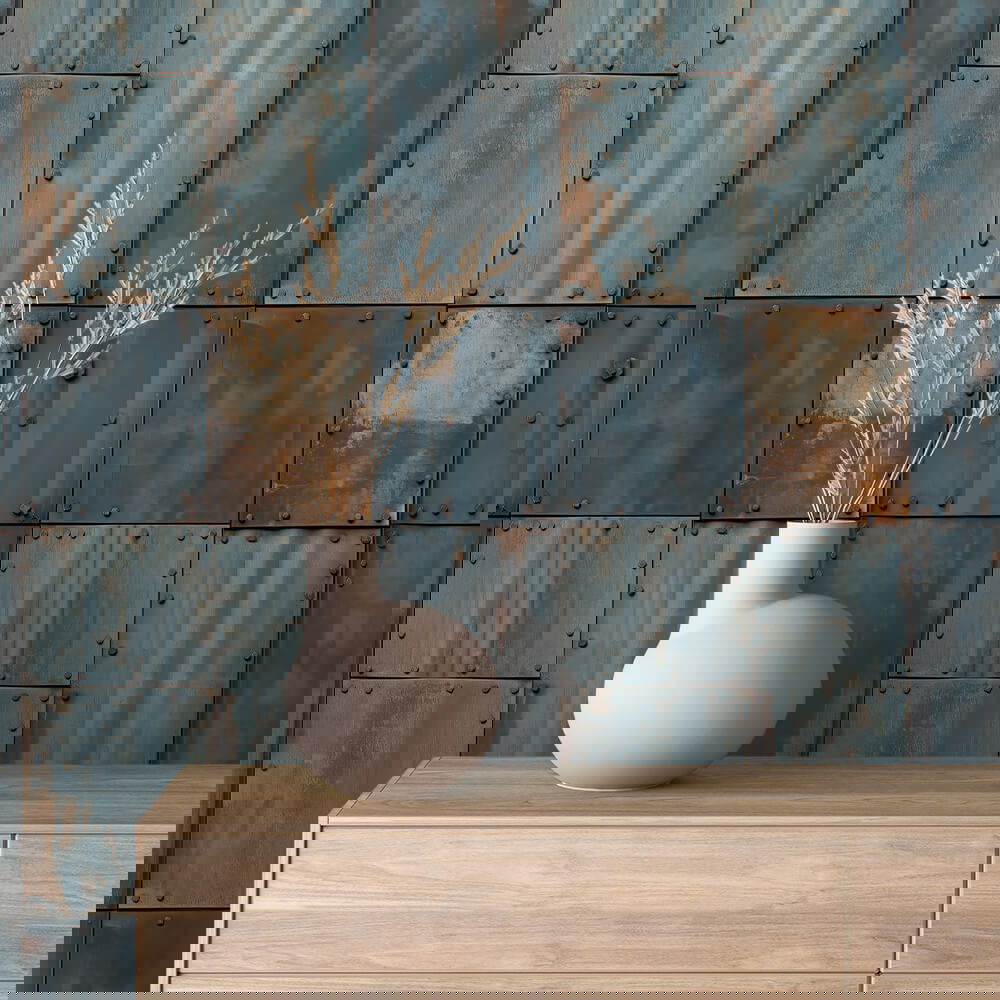 Industrial Rust Blue Metall