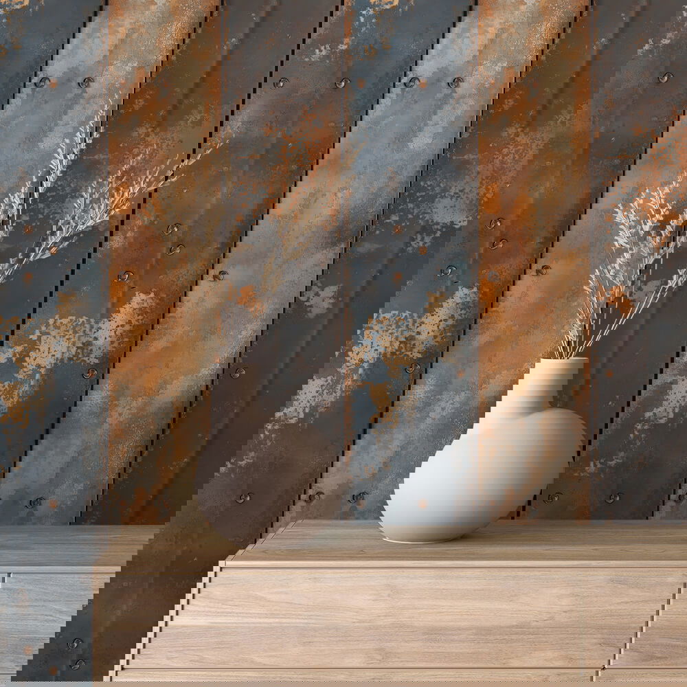 Rusty Blue Burn Metall