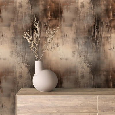 Metallic Wallpaper Bronze Veil Effect