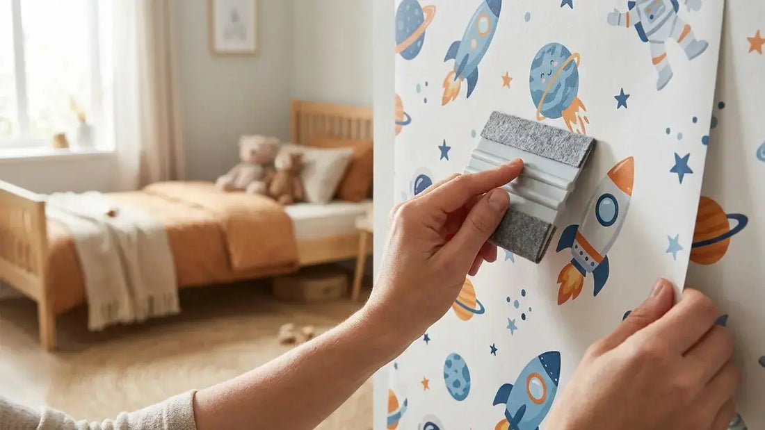 Kinderzimmer tapezieren ohne Kleister: So einfach funktionieren selbstklebende Tapeten
