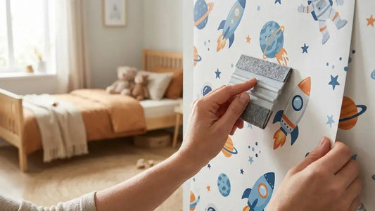 Kinderzimmer tapezieren ohne Kleister: So einfach funktionieren selbstklebende Tapeten
