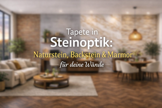 Tapete in Steinoptik: Naturstein, Backstein & Marmor für deine Wände