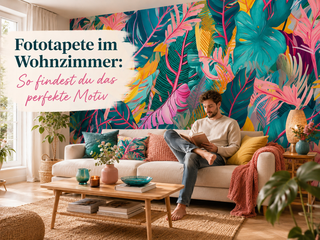Fototapete im Wohnzimmer: So findest du das perfekte Motiv