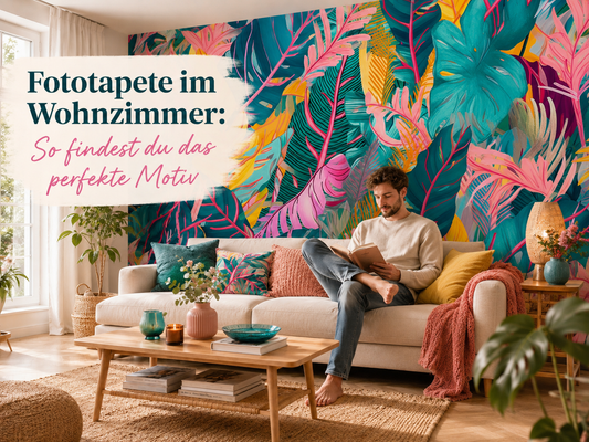 Fototapete im Wohnzimmer: So findest du das perfekte Motiv