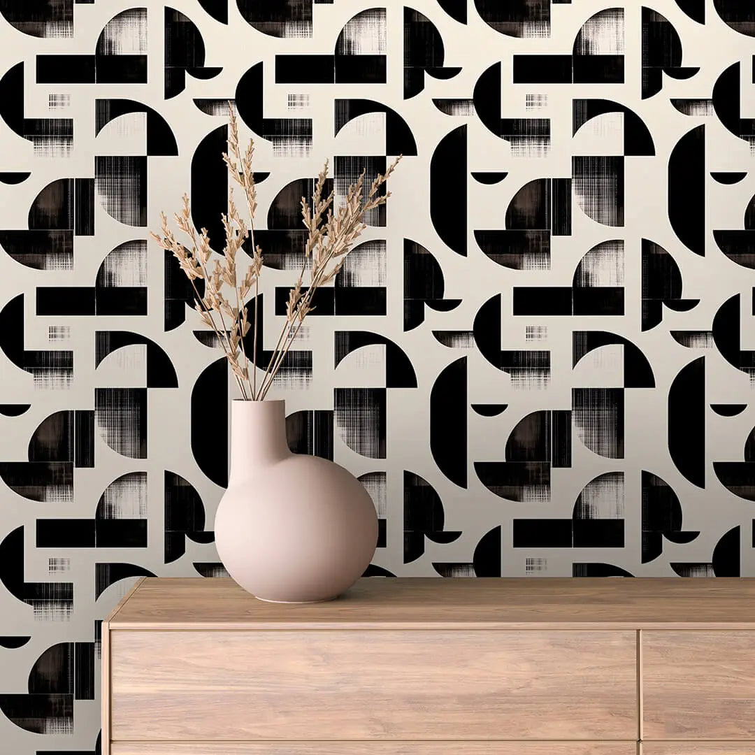 Geometrische Tapete – selbstklebende Wandtapete mit modernen geometrischen Mustern