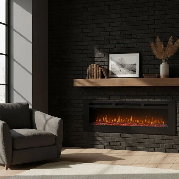 Tapete Schwarze Ziegelsteine