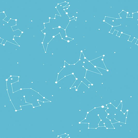 ✅ Dino Design ✅ Sternbilder Look ✅ Modern & verspielt Selbstklebende Tapete — by Pimp My Wall