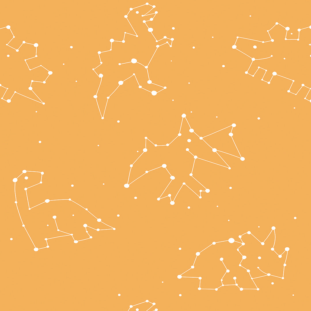 ✅ Dino Design ✅ Sternbilder Look ✅ Modern & verspielt Selbstklebende Tapete — by Pimp My Wall