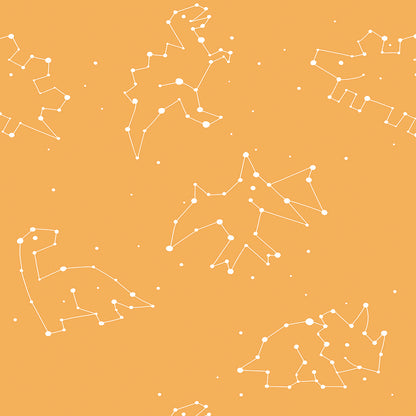 ✅ Dino Design ✅ Sternbilder Look ✅ Modern & verspielt Selbstklebende Tapete — by Pimp My Wall