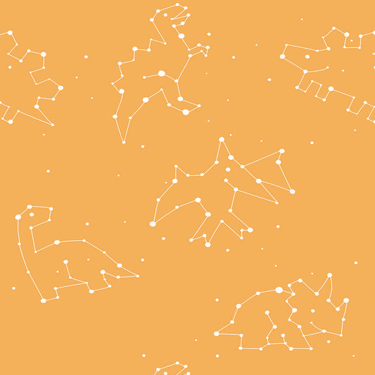 ✅ Dino Design ✅ Sternbilder Look ✅ Modern & verspielt Selbstklebende Tapete — by Pimp My Wall