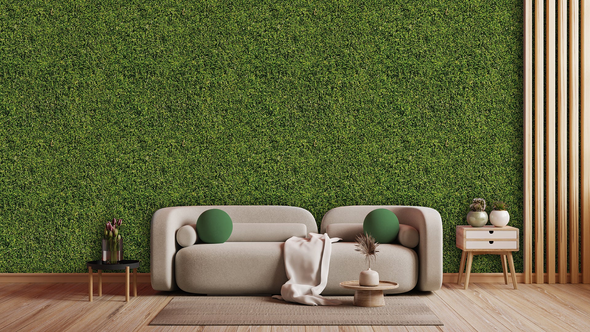 Fototapete in Rasenoptik » Grüner Urban-Style  Frischer Look für jeden Raum  Nur bei Pimp my Wall