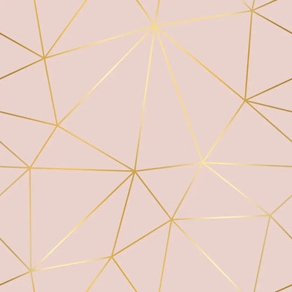 Zazz Soft Blush – Geometric Wallpaper Soft Pink