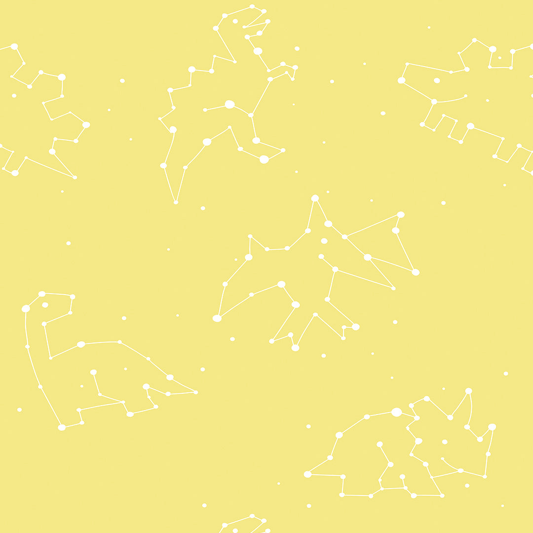 ✅ Dino Design ✅ Sternbilder Look ✅ Modern & verspielt Selbstklebende Tapete — by Pimp My Wall