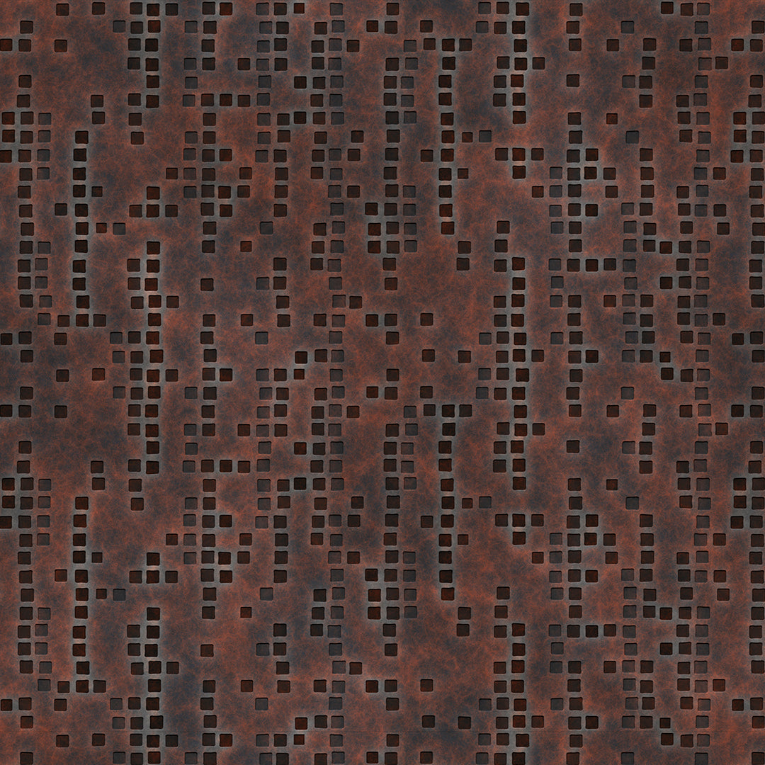 Industrial Metall Pixel Rust Pattern