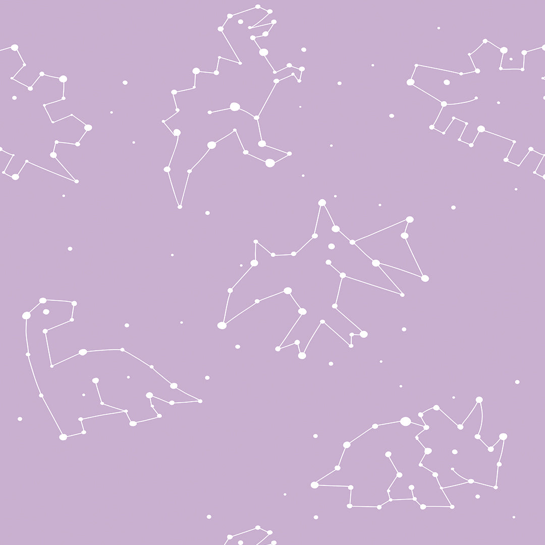 ✅ Dino Design ✅ Sternbilder Look ✅ Modern & verspielt Selbstklebende Tapete — by Pimp My Wall