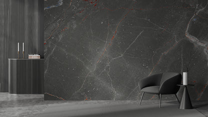 Black & Red Marble