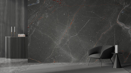 Black & Red Marble