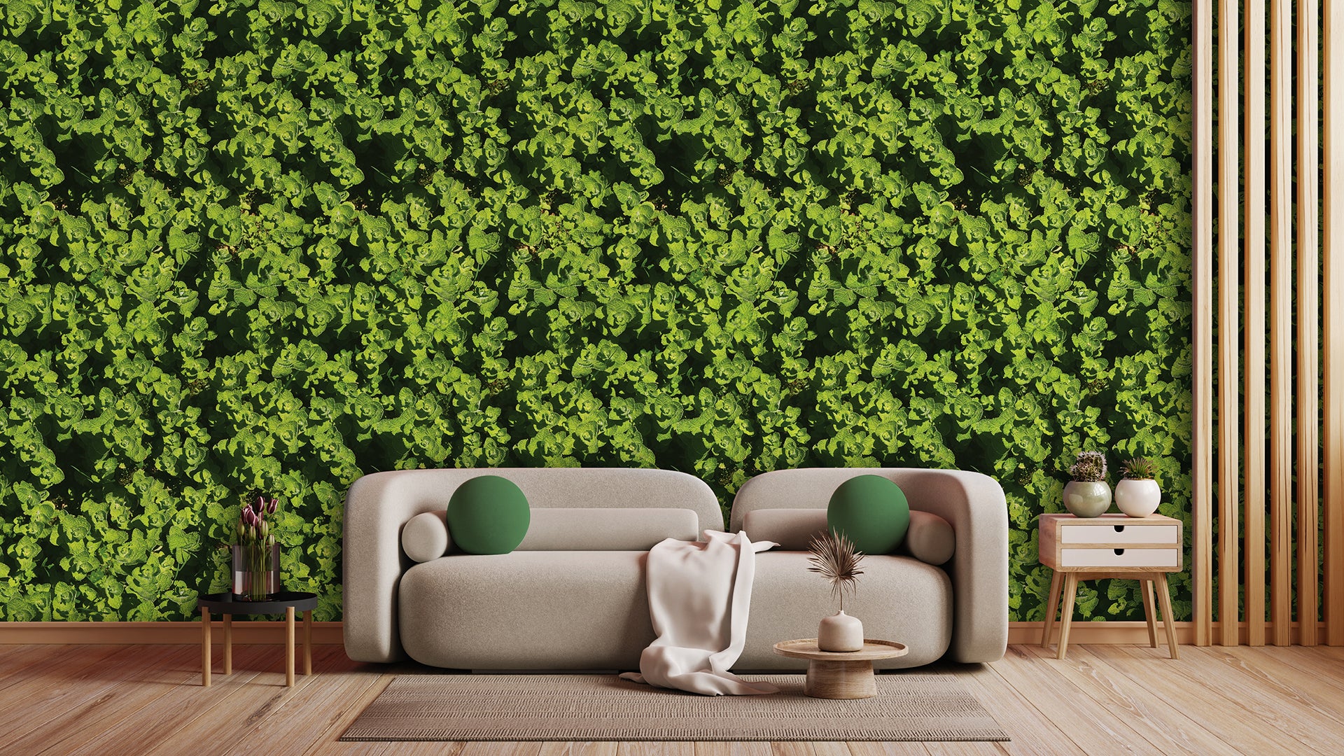 Botanische Tapete in Minzgrün » Frisch & modern  Natürlich inspiriert  Nur bei Pimp my Wall