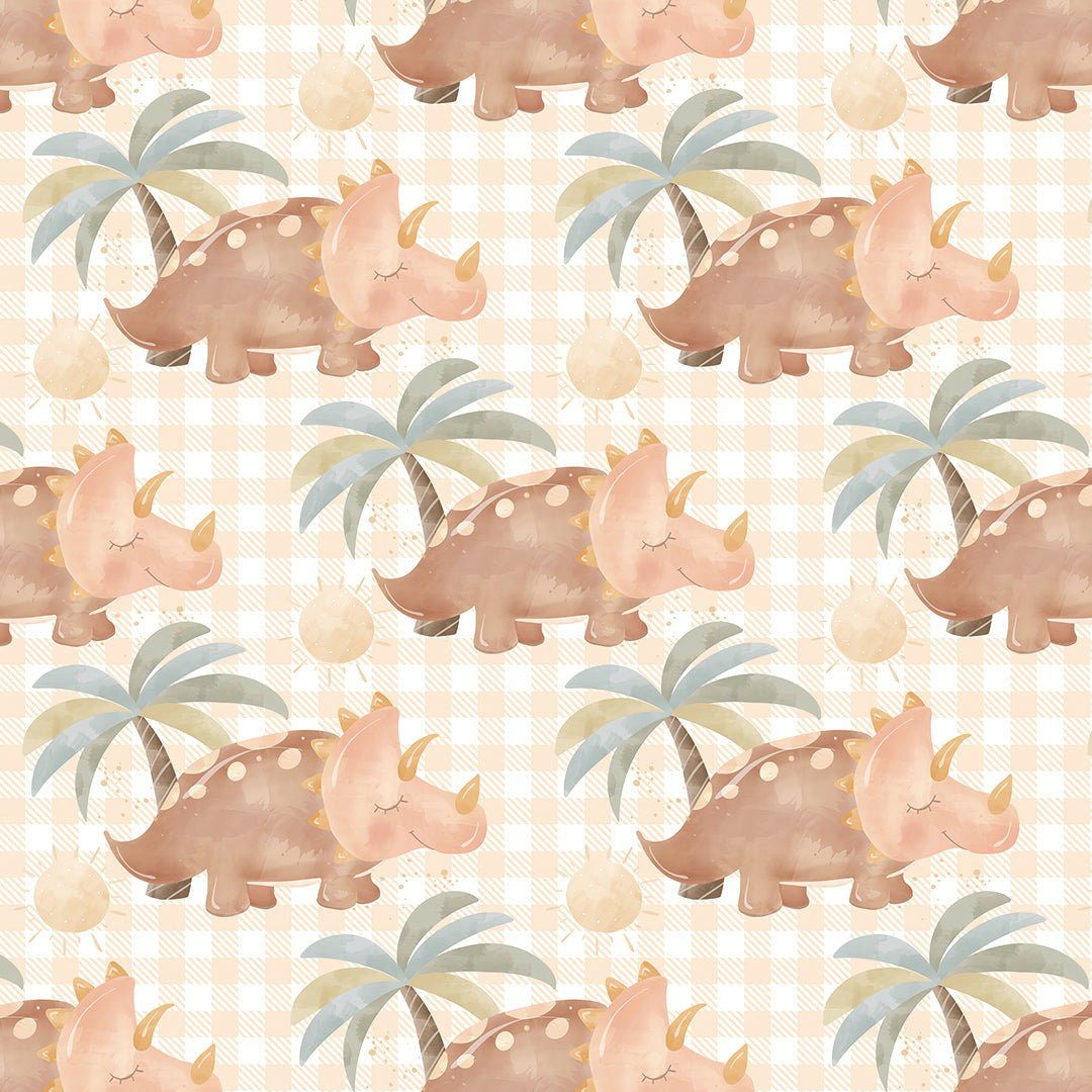 ✅ Dino Motiv ✅ Sanfte Farben ✅ Gemütliches Design 🦖 Selbstklebende Tapete — by Pimp My Wall