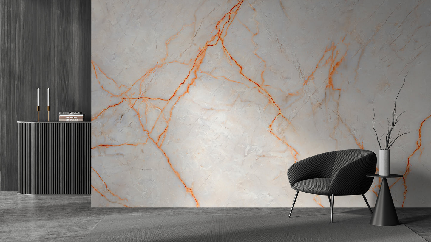 Orange Veins Marble